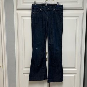 Citizens of humanity size 27 low waist full leg jeans